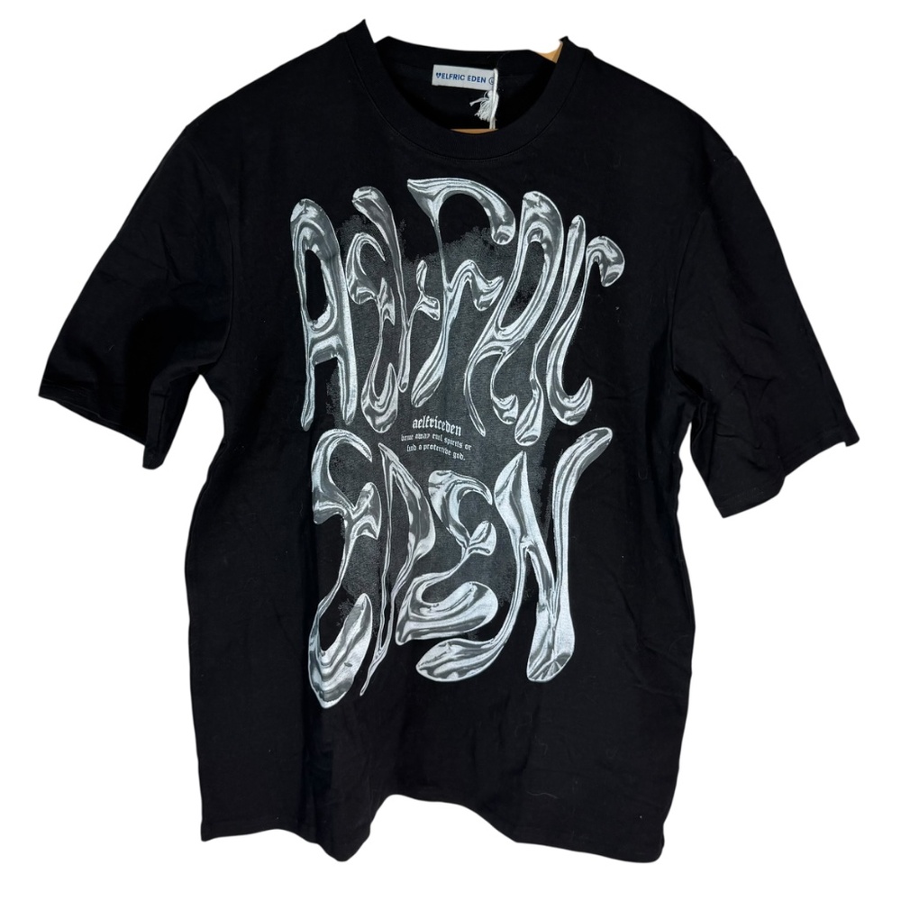Aelfric Eden NWT Black/White/Gray Urban Graphic Tee Sz L